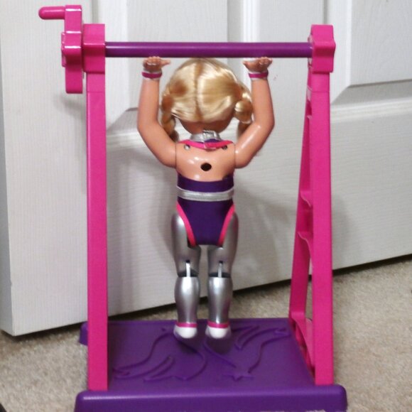 RARE 1999 SUPER STAR SUSIE 12" Gymnastics Gymnast Bar Doll Toy Biz, Inc. #33385 - Picture 2 of 11